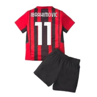 Fotballdrakter AC Milan Ibrahimović 11 Barn Hjemmedraktsett 2021-2022