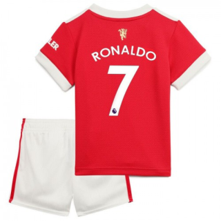Fotballdrakter Manchester United Cristiano Ronaldo 7 Barn Hjemmedraktsett 2021-2022